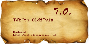 Tóth Olívia névjegykártya